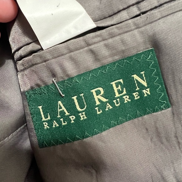 Lauren Ralph Lauren Houndstooth Silk Wool Sport Coat Jacket Blazer size 38R - Picture 4 of 10